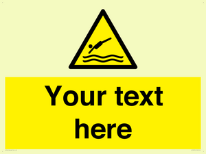 Custom Warning diving area